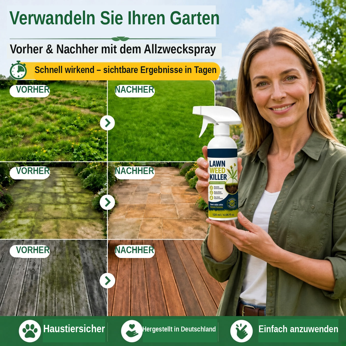 💯 ⚡ [Einfaches und stressfreies Unkrautjäten im Garten] Unkrautvernichter für den Hausgebrauch