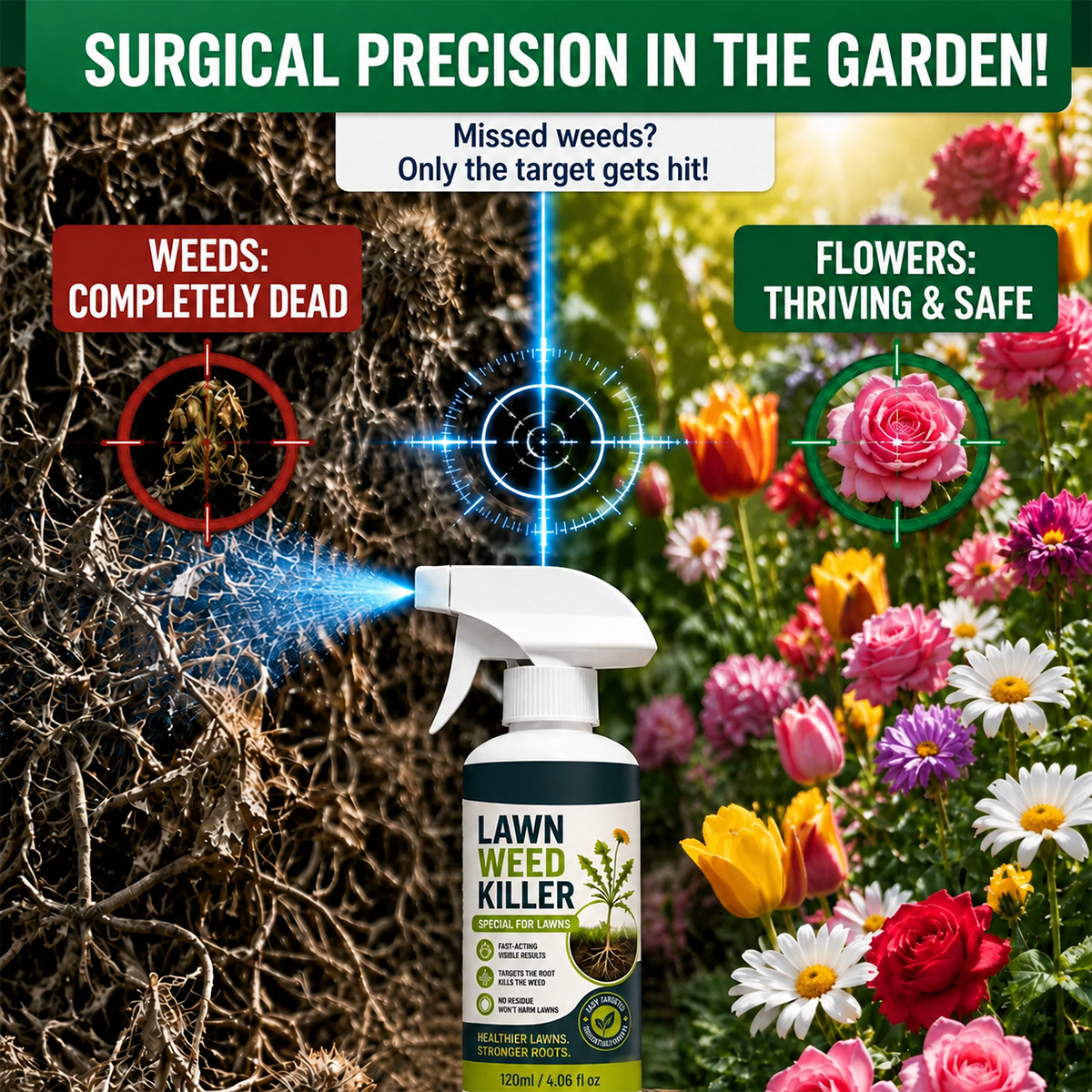 💯  [Easy and stress-free weeding in the garden] Herbicide for domestic use