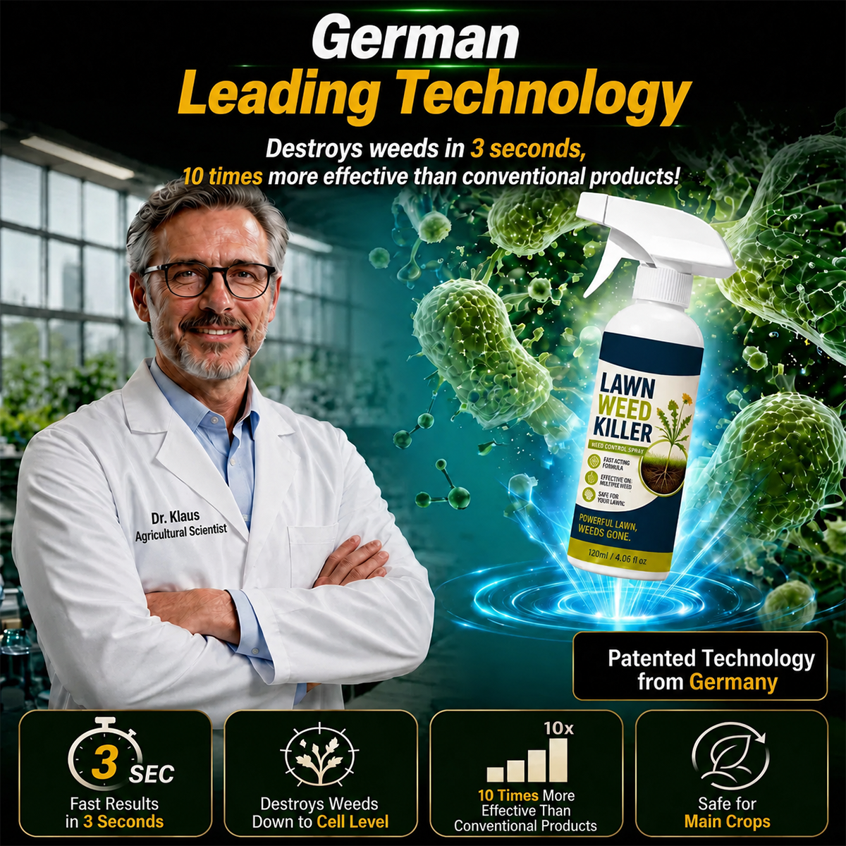 💯  [Easy and stress-free weeding in the garden] Herbicide for domestic use