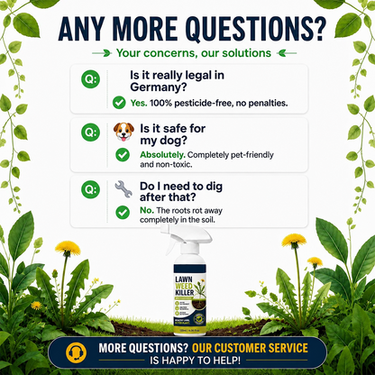 💯  [Easy and stress-free weeding in the garden] Herbicide for domestic use