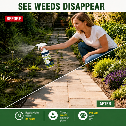 💯  [Easy and stress-free weeding in the garden] Herbicide for domestic use