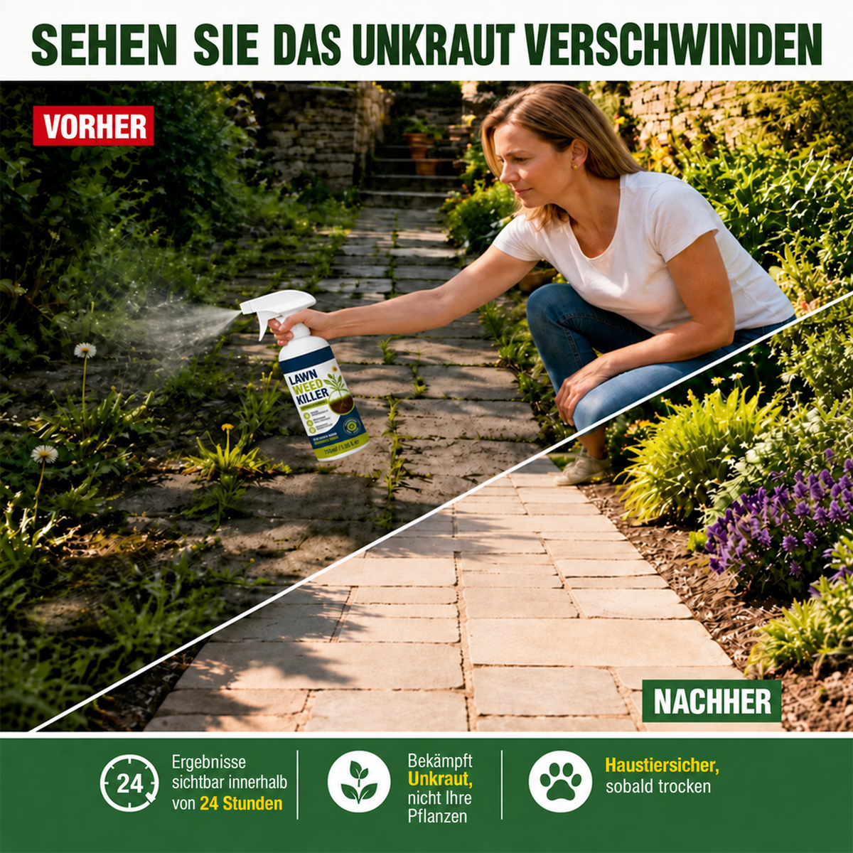 💯 ⚡ [Einfaches und stressfreies Unkrautjäten im Garten] Unkrautvernichter für den Hausgebrauch
