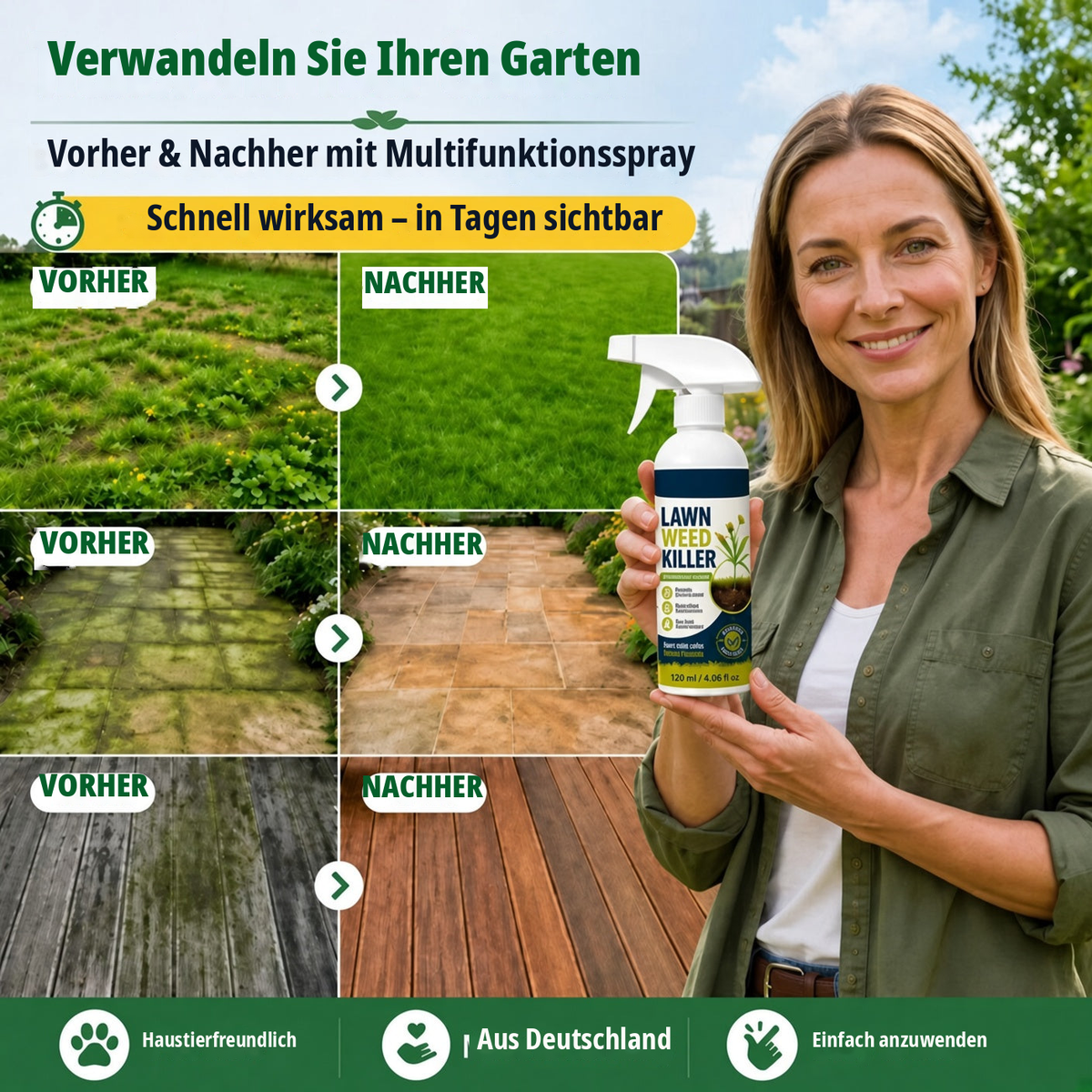 💯 ⚡ [Easy and stress-free weeding in the garden] Herbicide for domestic use