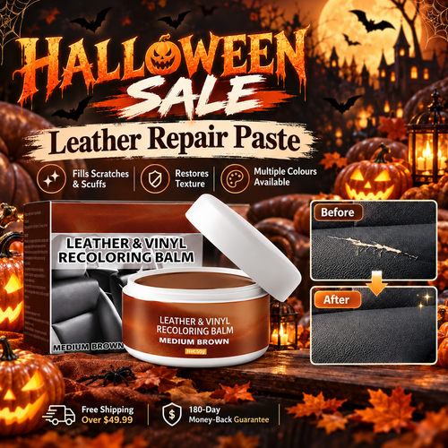🎃 Halloween Deal! 👻Leather Repair Paste – Fills scratches & scuffs, restores texture. Available in multiple colours. Save your favourite sofa! 💺🛡️